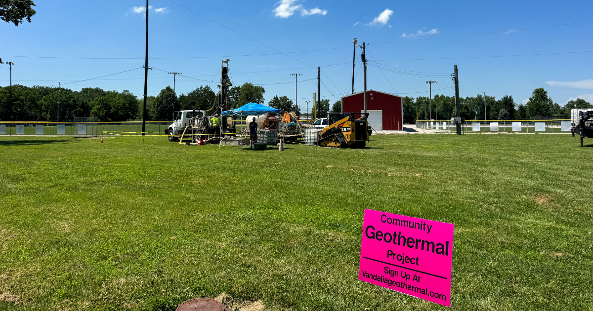 Community Geothermal Project Test Hole Vandalia IL